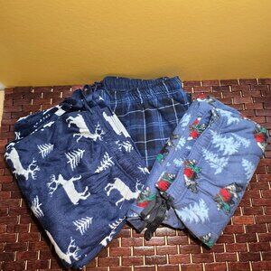 Lot of 3 Stafford XL Sleep Pajama Pants Fleece Men's (MM-24)